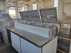 Rtk thương mại bánh pizza salad Bar bánh sandwich hiển thị truy cập máy làm lạnh tủ lạnh thủy tinh lạnh thiết bị chuẩn bị bảng - Product Image 5