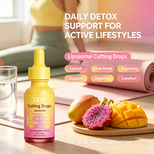 Gouttes orales amincissantes Cutting Drops, Complément alimentaire liposomal, 1 fl oz, saveur mangue et fruit du dragon, liquide oral pour la santé digestive - Product Image 5