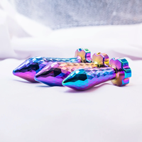 Nouveau Plug Anal en Métal avec Base en Cristal, Jouet de Masturbation Adulte pour le Bien-être Sexuel, Massage Anal, Dilatation et Stimulation