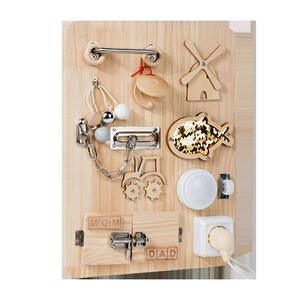 Gioco Educativo Montessori in Legno per Bambini - Tavola Sensoriale per l'Apprendimento Precoce dai <span class=keywords><strong>4</strong></span>-6 Mesi ai <span class=keywords><strong>4</strong></span> <span class=keywords><strong>Anni</strong></span> - Product Image 5