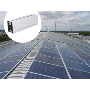 Support <span class=keywords><strong>de</strong></span> montage pour toit solaire <span class=keywords><strong>Rail</strong></span> photovoltaïque Profilés en aluminium <span class=keywords><strong>Fixation</strong></span> <span class=keywords><strong>de</strong></span> <span class=keywords><strong>rail</strong></span> <span class=keywords><strong>de</strong></span> <span class=keywords><strong>panneau</strong></span> solaire Rails solaires - Product Image 1