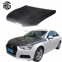 Capot de voiture pour Audi A4 S4 RS4 B8 B9, compatible avec Audi A4 B9 B9.5 2017-2022, en fibre de carbone, pare-chocs avant, capot moteur, autres pièces de carrosserie