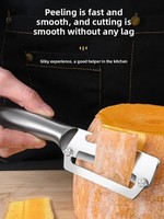 Éplucheur multifonctionnel 2 en 1 avec ouvre-bouteille de vin, outil manuel pour la maison, couteau à éplucher pour la cuisine