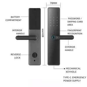Ebkn nhà máy bán hàng trực tiếp TT khóa thông minh giá rẻ sinh trắc học vân tay khóa thông minh - Product Image 5