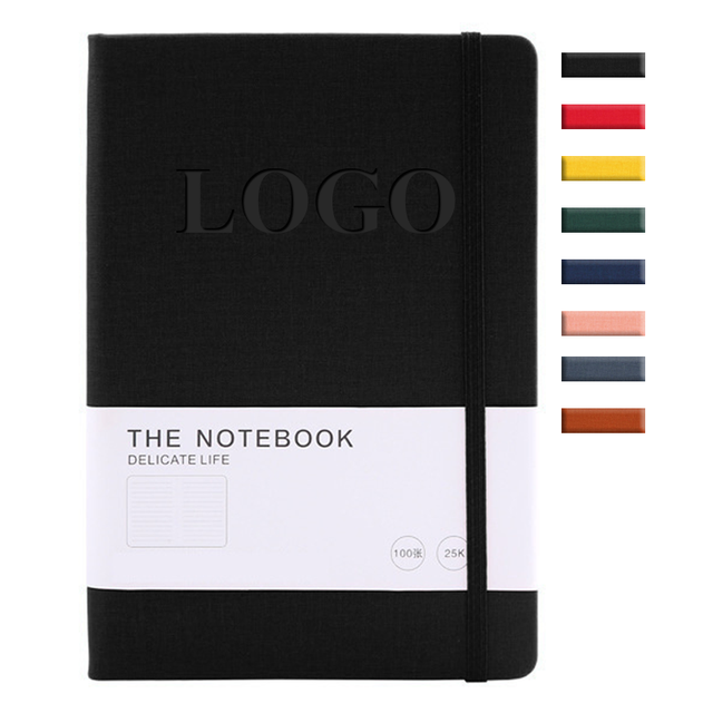 High Quality Personal Soft Touch Notebook Custom Logo Waist Cover Printing Brand Note Book PU Hard Cover Notebook A5 with Logo