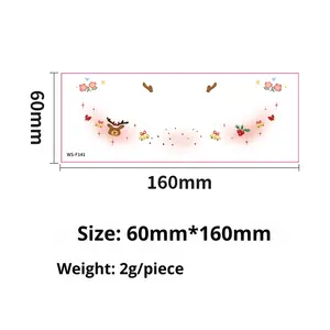 Fonte transfrontaliera di natale trucco temporaneo cartone animato adesivi per feste festa decorazione ballo <span class=keywords><strong>divertente</strong></span> <span class=keywords><strong>tatuaggio</strong></span> creativo - Product Image 2