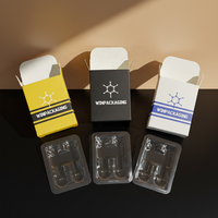 Boîtes et plateaux d'emballage en carton de luxe pour flacons de 3 ml et 10 ml, emballage de flacons double sérum, étiquette privée