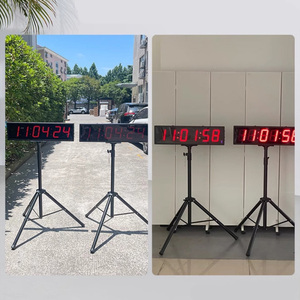 Xách Tay 1.5-Inch 6-Chữ Số LED Hiển Thị Điện Tử Kỹ Thuật Số Đồng Hồ Treo Tường Hợp Kim Nhôm Điều Khiển Từ Xa Tập Thể Dục Phòng Tập Thể Dục Đếm Hẹn Giờ USB - Product Image 6