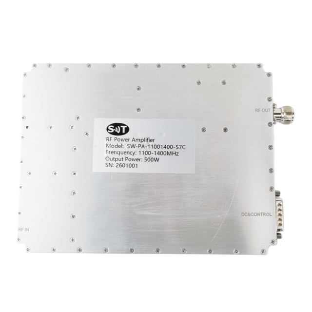 1100-1400MHz 500W Compact High-Power RF Amplifier for Advanced Communication Systems