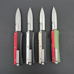 Coltello da Campeggio Pieghevole Glykon T/E Apocalyptic Standard in Acciaio Inossidabile con Pulsante, Lunghezza Totale 225mm, Spessore Lama 2.9mm, OEM - Product Image 2