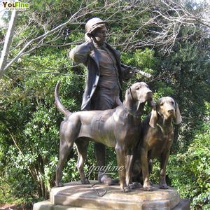 รูปปั้นทองสัมฤทธิ์ตกแต่งรูปคฤหาสน์ล่าฝรั่งเศส - Product Image 2