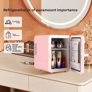 Mini-réfrigérateur portable rose <span class=keywords><strong>12V</strong></span> 5L pour cosmétiques et maquillage domestique, le plus petit du marché - Product Image 3