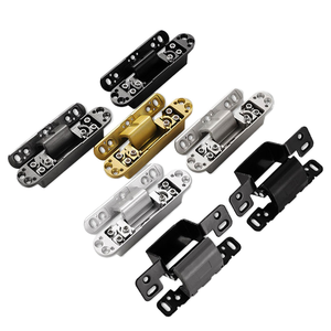 Bisagras Ajustables 3D de Acero al Carbono ShingStar para Puertas Ocultas, Ángulo de Apertura de 180 Grados, Grosor de 3 mm, Garantía de 3 Años - Product Image 1