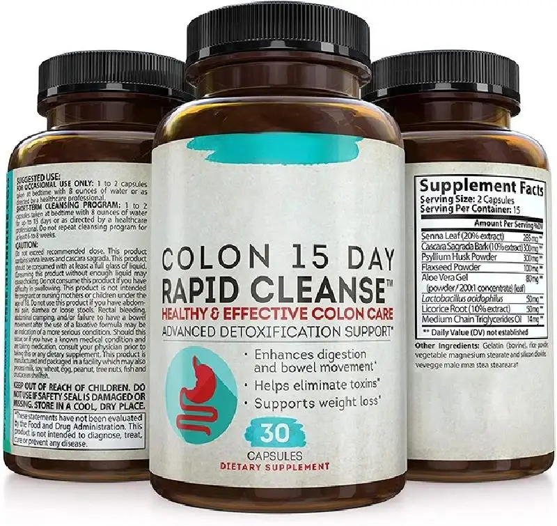 2022 Hot Sales Fiber Supplement Colon Cleanse Detox Weight Loss Pill