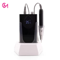 Machine à ongles professionnelle rechargeable à moteur haute vitesse 35000 tr/min, faible bruit, lime électrique portable pour outils de manucure