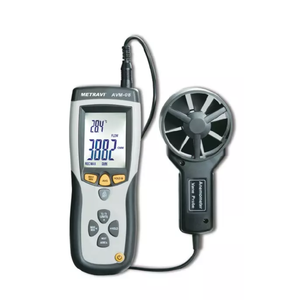เครื่องวัดความเร็วลมแบบเทอร์โมเมตริก Metravi AVM-08 พร้อมเครื่องวัดอุณหภูมิอินฟราเรดในตัว CFM/CMM ความละเอียด 0.01 ม./วินาที ช่วงอุณหภูมิ 10-60 องศา - Product Image 4