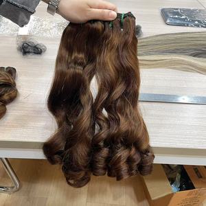Paquetes de Cabello Humano Ruso 100% Natural Sin Procesar, Rizado Tipo Huevo, 100g, Doble Trama, Cutícula Alineada, Venta al por Mayor para Proveedores - Product Image 6