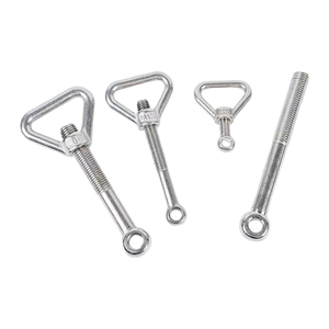 Boulon <span class=keywords><strong>articulé</strong></span> en acier inoxydable 304, écrou à <span class=keywords><strong>anneau</strong></span> de <span class=keywords><strong>levage</strong></span> triangulaire, vis articulée GB798, jeu d'écrous de suspension à vis M8-M20 - Product Image 3