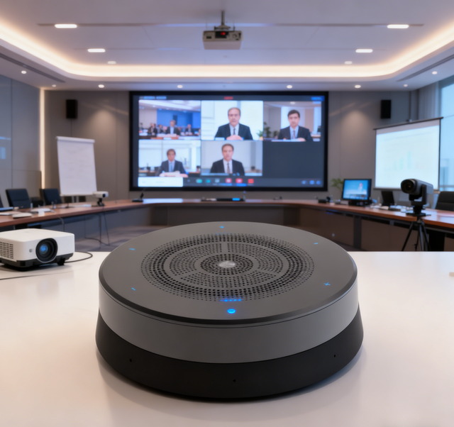 Conference Microphone System Smart Meeting MicrophoneLong-range AI Intelligent Noise Reduction Omni Directional Microphone