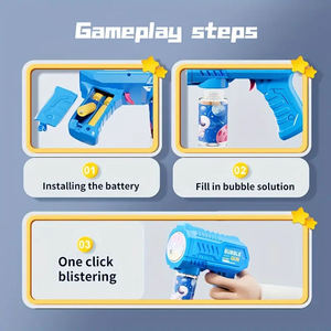 SY Offres Spéciales automatique ABS plastique électrique bulle jouet pistolet pour les âges 2-13 extérieur été bulle soufflant <span class=keywords><strong>jeu</strong></span> - Product Image 3