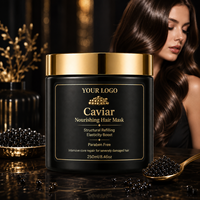 Serie de Cuidado Capilar de Lujo con Caviar OEM/ODM - Champú, Aceite y Mascarilla Capilar Sin Sulfatos con Logotipo Personalizado para Fábrica de Marca Privada de Lujo