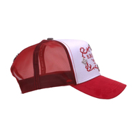Casquettes de camionneur en maille respirantes et imperméables avec logo personnalisé pour marque Y2K Hip Hop, visière incurvée, logo brodé, ajustables, Barbas Hats G5
