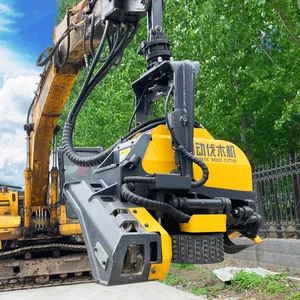 Coupe arbre scie moissonneuse travail abattage 400mm bois automatique machine de découpe pour la forêt