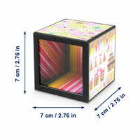 Boîte à monnaie transparente pour la disparition de pièces de monnaie, illusion de chute de pièces invisibles, accessoire de magie de close-up, jouet pour enfants et magiciens