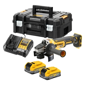 Meuleuse d'angle DeWalt 18V sans fil, sans balais, avec chargeur de batterie et coffret - Product Image 1