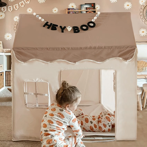 Grote Indoor Speeltent Voor Kinderen Knuffel Prinses Kasteel Met Raam Gemaakt Van Polyester - Product Image 5