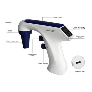Lanjieke L-EPS-1 大容量電動ピペット 実験室用 調整可能な自動ポンプ 電子吸引補助装置 - Product Image 4