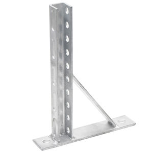 Supports cantilever galvanisés à chaud ASTM Q235 ODM OEM avec plaque murale à bras renforcé et profil en U soudé pour fixation simplifiée - Product Image 4