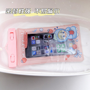 เคสโทรศัพท์กันน้ำแบบใสนาปเกะลายน่ารัก รองรับหน้าจอสัมผัส สำหรับการว่ายน้ำและกีฬาทางน้ำ ใช้กลางแจ้งได้ - Product Image 3