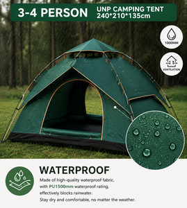 Tente de camping, montage rapide, protection contre les UV, portable et résistante, idéale pour les aventures en plein air - Product Image 5