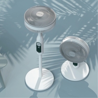 Ventilateur sur pied multifonctionnel de 14 pouces à énergie solaire AC DC Rechargeable 28W Panneau solaire USB Charge de téléphone Lumière LED Télécommande