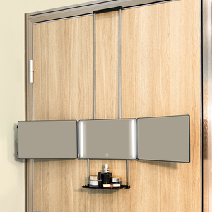 <span class=keywords><strong>Miroir</strong></span> de coiffure pliable à trois côtés avec plateau, <span class=keywords><strong>miroir</strong></span> de coiffure portable, adapté à <span class=keywords><strong>la</strong></span> maison et aux salons de coiffure professionnels. - Product Image 4