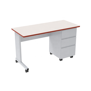 Vente en gros d'usine bureau de <span class=keywords><strong>secrétaire</strong></span> mobilier scolaire table de bureau de professeur avec armoire à tiroirs de rangement - Product Image 2