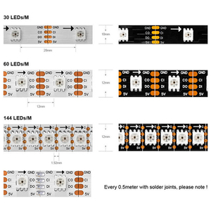 Trang trí guillande SMD 12V USBC <span class=keywords><strong>C</strong></span>áp LED ánh sáng LED Pixel Lập Bản Đồ thông minh tủ LED hệ thống - Product Image 6