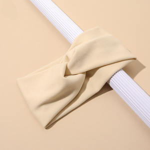 Bande de <span class=keywords><strong>cheveux</strong></span> en cachemire de couleur unie coréenne simple nœud de mode frange bandeau été femmes accessoires de <span class=keywords><strong>cheveux</strong></span> de sport - Product Image 5