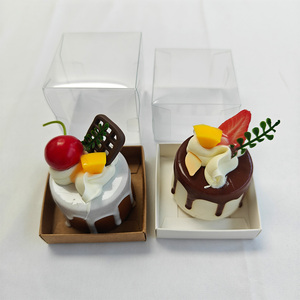 折り畳み式結婚式カスタム段ボール送料お弁当バーガーロングフラワー石鹸紙箱茶透明窓付き - Product Image 2