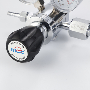 Regulador de nitrógeno de alta presión HG12T con medidores Válvula de presión de gas cromada de latón y medidores de flujo para regulador de propano - Product Image 2