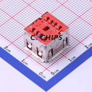 907-312A1101Y10210 <b>USB</b> Connector Through hole Component (THT) Connector Type-<b>A</b> <b>USB</b> <b>2.0</b> Female Through Hole - Product Image 2