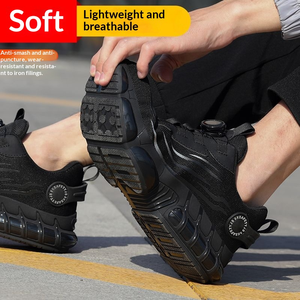 Chaussures de sécurité antidérapantes en acier noir et gris Odm, anti-écrasement, respirantes, imperméables, légères pour hommes - Product Image 4