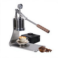 Ensemble de cafetière manuelle à pression manuelle d'une capacité de 100ml Barre de traction Espresso Cafe Barista Enthusiast Levier manuel 58mm Machine à café