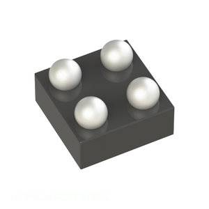 Composants électroniques de gestion de l'alimentation (PMIC) NCP160AFCS330T2G 4 XFBGA, WLCSP, circuit intégré (CI) en stock - Product Image 1