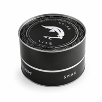 Boîte à caviar ronde de luxe vide en fer blanc de 1 kg avec impression offset et finition laquée, emballage cadeau de qualité alimentaire