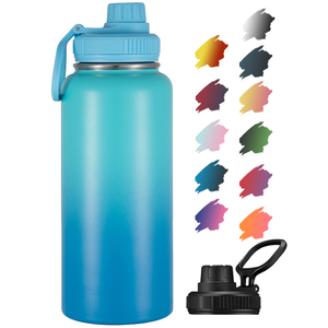 <b>Hot</b> Selling Custom Color 32oz Stainless Steel Water Bottle Insulated with Custom Straw <b>Drinking</b> Lid - Product Image 1