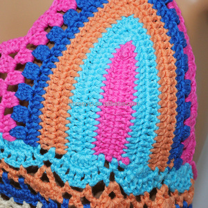 S731 Bikini tricoté respirant et doux au <span class=keywords><strong>crochet</strong></span> coloré fait à la main - Product Image 4