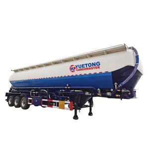 Lage Prijs Hoge Kwaliteit 3 As 45 Ton Bulk Cement Meel Tanker Luchtcompressor Tank Oplegger