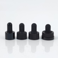 Flacons compte-gouttes à pipette ronde en verre pour huiles essentielles noires mates de 1oz 2 oz 4 oz avec compte-gouttes Flacon Boston de 60ml 120ml